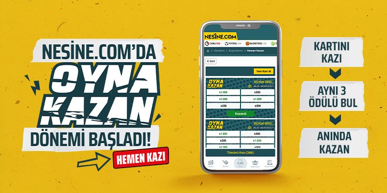 Mobil uygulama üzerinden bahis oynama ekranı